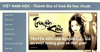 Giao diện web vietnamhoc.com